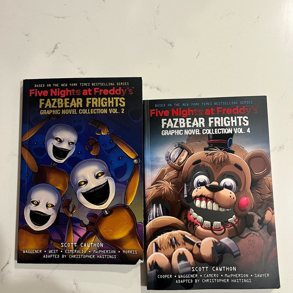 Five Nights at Freddy’s  Graphic Novels Vol 2 and Vol 4
